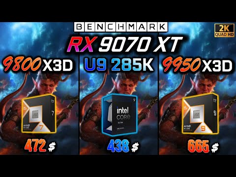 AMD Ryzen 9 9950X3D frente a Intel Core Ultra 9 285K: Enfrentamiento