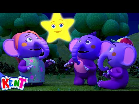 ⭐Twinkle Twinkle Little Star at the Camp ⭐| Nursery Rhyme For Kids By Kent The Elephant