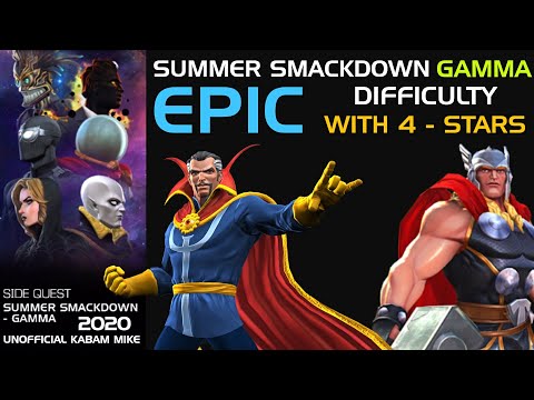 Summer Smackdown Gamma EPIC With 4 Stars (Itemless) Week 3 - Marvel Contest of Champions