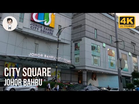 Caminhando na praça da cidade de Johor Bahru | Shopping | Johor Bahru Malásia | Passeio a pé 2022 [4K]