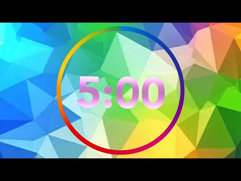 5 Minute Timer with Clock Ticking Sound & Finish Bell ⏱️🔔| 5 Min Timer | Timer 5 Minutes Countdown