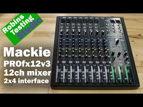 Sound Test of the Mackie ProFX12v3 12-Channel Pro Effects Mixer with USB #mackiegear #mackieartist