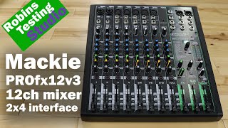 Video thumbnail for Sound Test of the Mackie ProFX12v3 12-Channel Pro Effects Mixer with USB by expert island
