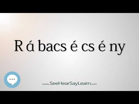 Rábacsécsény (How to Pronounce Cities of the World)💬⭐🌍✅
