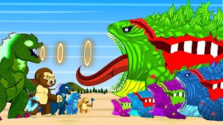 Evolution Of Team Godzilla & Kong vs Bloop Zoombie: Monsters Ranked From Weakest To Strongest