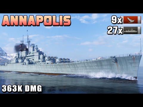 Annapolis: destroys 9 ships with 27 citadels