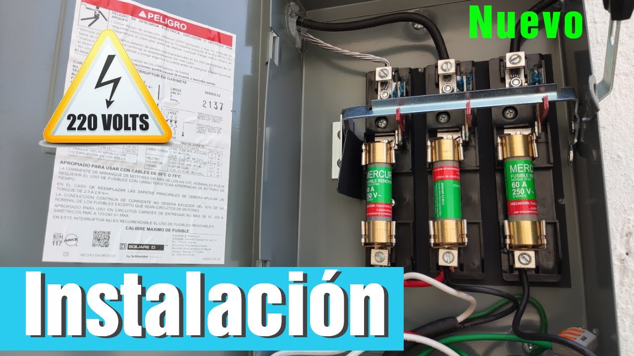 Instalación eléctrica 220v para RIG de Minería | Bifásica CFE Instalación | Schneider