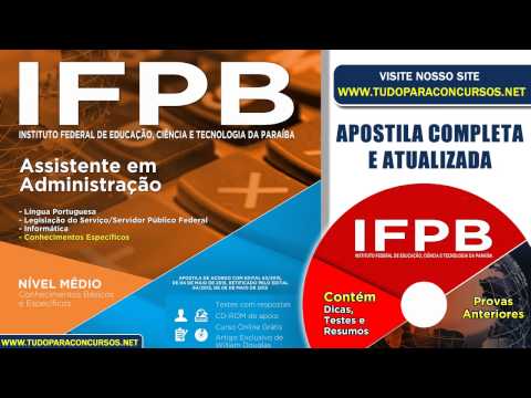Apostila IFPB 2015 - Assistente em Administração (Nivel Médio)