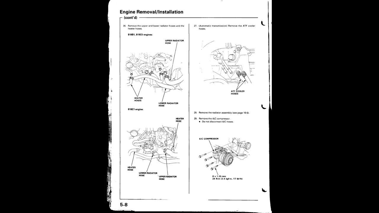 Workshop Manual Repair Acura Integra 1998 2001 PDF Download