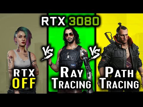 Cyberpunk 2077 RT Overdrive - Path Tracing vs Ray Tracing ON vs OFF | RTX 3080 | 1080p