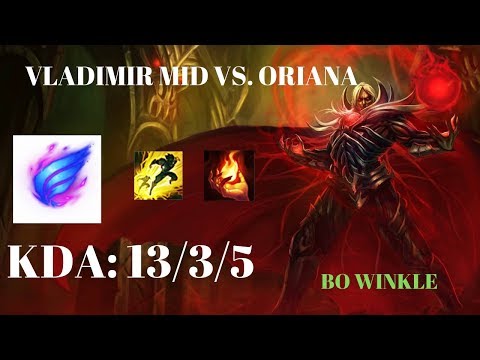 How To Play Vladimir With Season 9 Runes Phase Rush - League Of Legends  Vladimir Main Bo Winkle S9