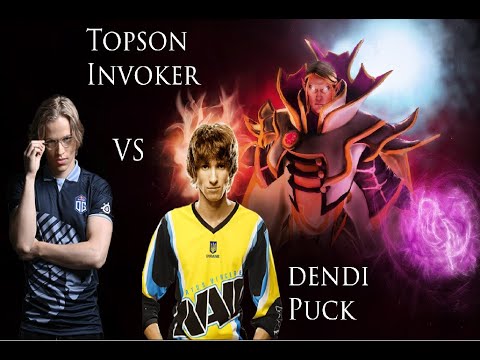 Topson Invoker Vs Dendi Puck at Mid