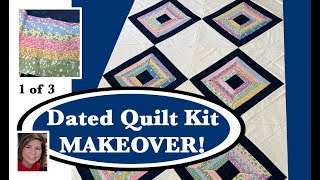 ♻️ 1 of 3 ♻️ THREE Charity Quilts from ONE QUILT KIT | $6.00 Dated Quilt Kit Makeover! |