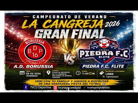 Gran Final en la Cangreja entre ⚔️  A.D. Borussia 🆚 Piedra F.C. Elite, LA QUE