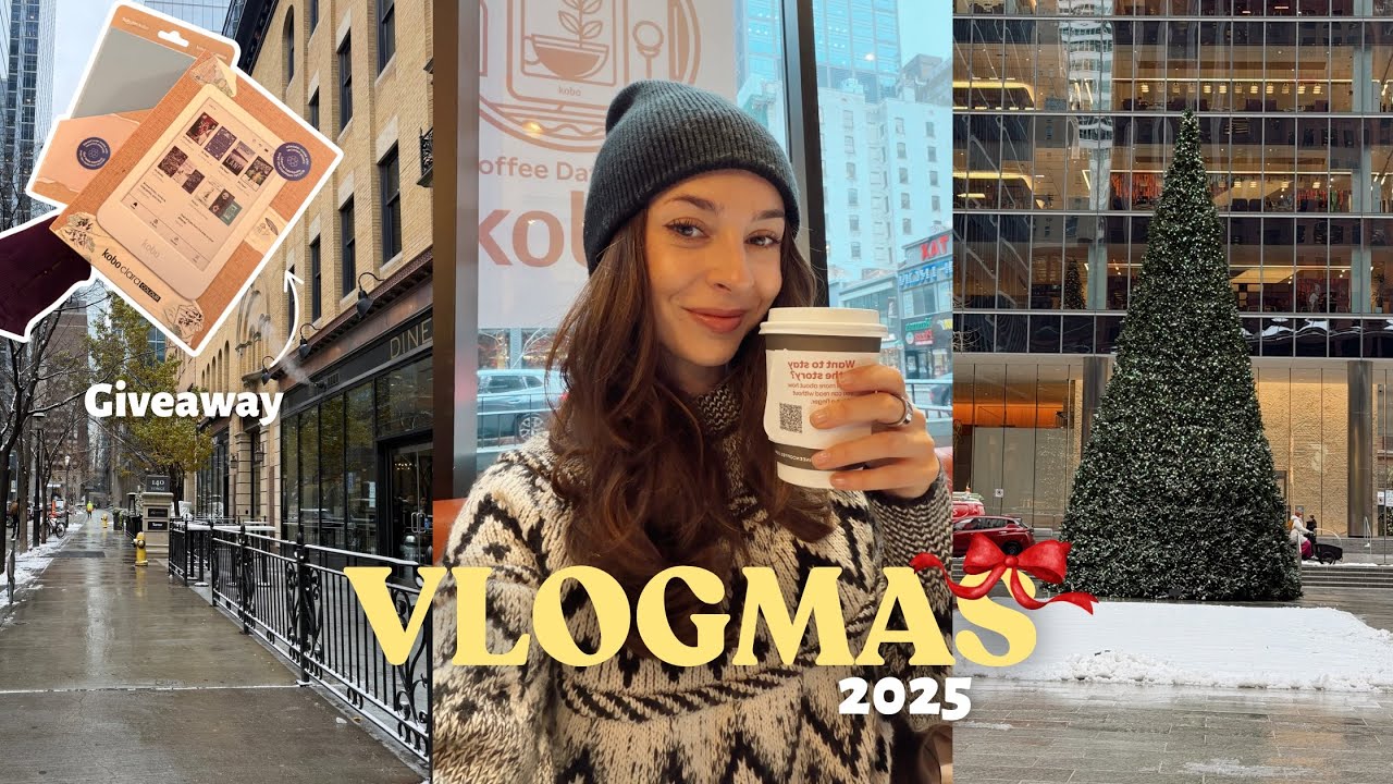 VLOGMAS 2025 🎄 Holiday City Vibes, Morning Skincare & a Kobo Giveaway! | DAY 3