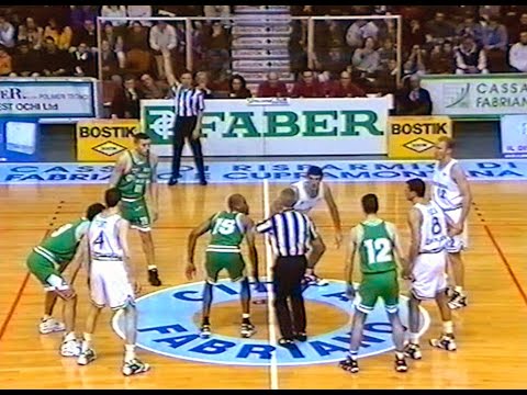 A2 Orologio 1996/'97 Faber Fabriano Basket - Banco Sardegna Sassari 88-83