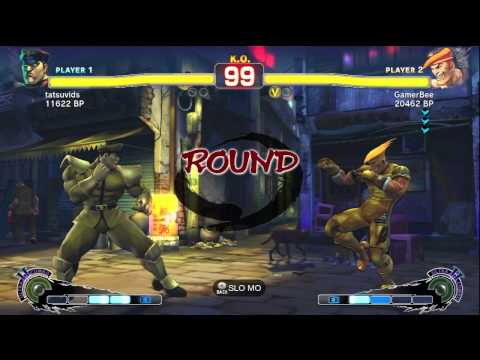 GamerBee [Adon] vs tatsuvids [Bison] SSF4 Japanese Online Ranked Matches - TRUE-HD