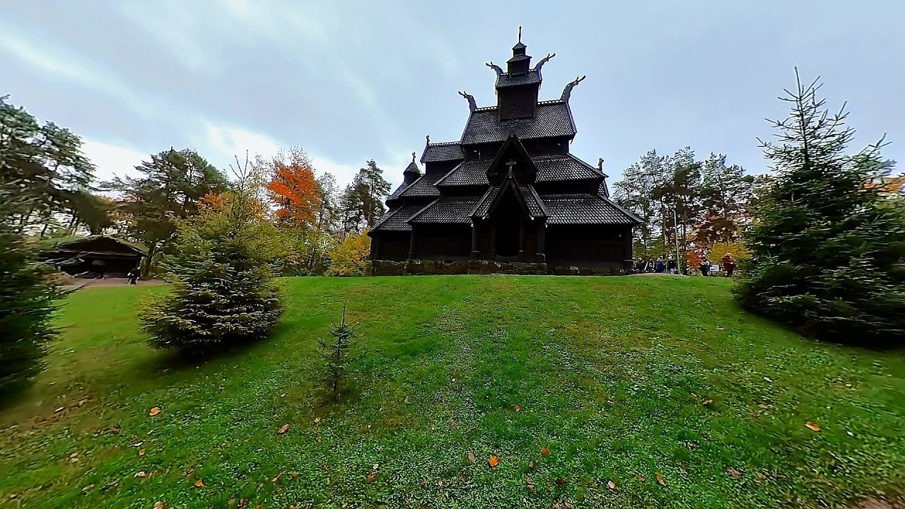 Embark on a walking tour across Norsk Folkemuseum.