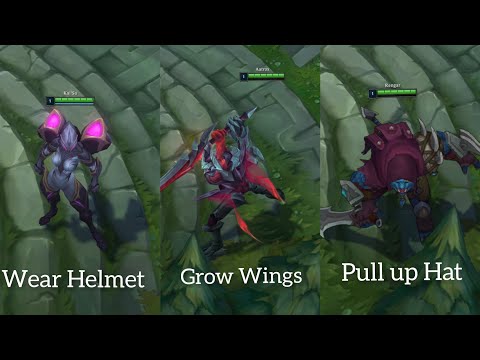 Champs and Skin that can change their model with Ctrl 5