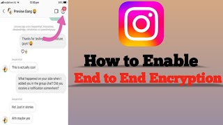 How to Enable end to end encryption in Instagram || Instagram use end to end encryption chat