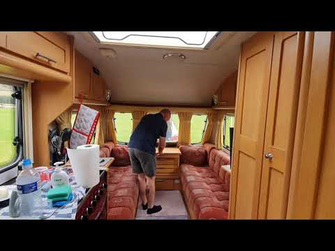 How to make the king size bed in the caravan