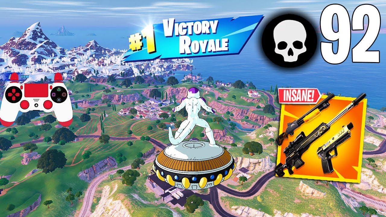 92 Elimination Solo Vs Squads Gameplay Wins (NEW Fortnite Chapter 5 PS4 Controller)