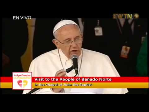 Discurso del Papa Francisco en Visita a la población del Bañado Norte en Paraguay