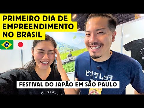 First day of business in Brazil - Japan Festival in São Paulo