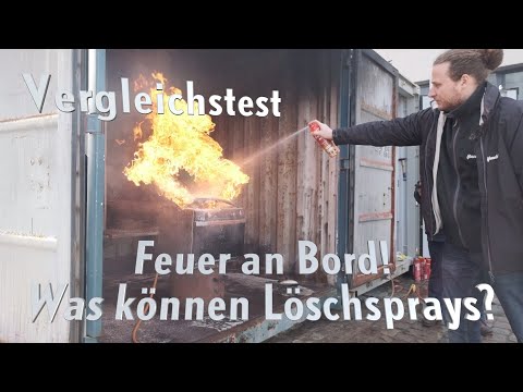 Test von Feuerlöschsprays mit erschreckendem Ergebnis!