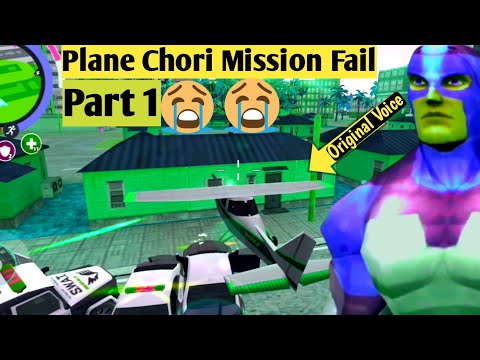 Rope Hero Plane Chori Mission Fail 😯😯 Part 1 || Wow Rope Hero Vice Town || Plane Theft || TipsonDaDa