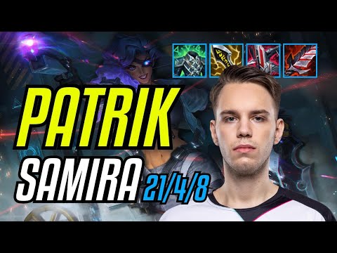 PATRIK - SAMIRA vs JINX ADC - EUW DIAMOND - PATCH 11.8 QUADRAKILL