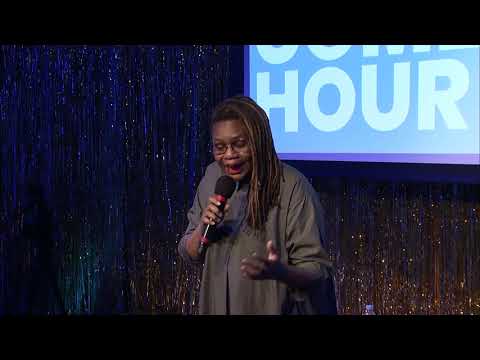 Shalewa Sharpe at the Never Have I Ever Comedy Hour