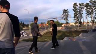 Drunk Skater Spinning Kick - Fail