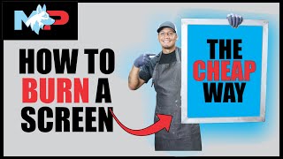 Cheap way to Burn a Screen for Beginners | Part 3 Screen printing from start to finish.
