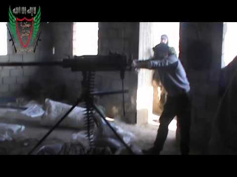 استهداف مقرات النظام في حي الحويقة في دير الزور برشاش 14.5 من قبل كتيبة المختار