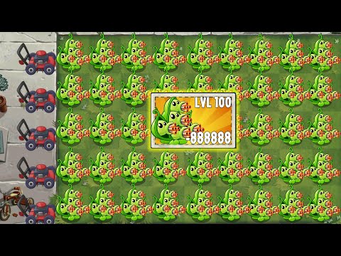 Pvz 2 Gameplay - Super Chicken Zombie 100.000 HP  Vs All Plants Power Up - Who's Best Plant ？