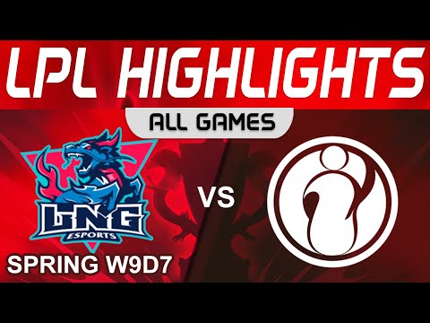 LNG vs IG Highlights ALL GAMES LPL Spring Season 2023 W9D7 LNG Esports vs Invictus Gaming by Onivia