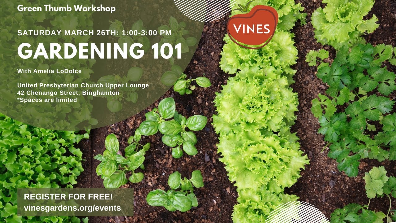 VINES Gardening 101 Workshop March 2022