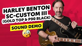 Video thumbnail for Harley Benton SC-Custom III (Gold Top & P90 Black) - Sound Demo by Guitar Bonedo
