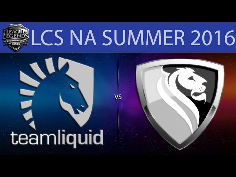 [LoL VODs] TL vs APX Game 1 | LCS NA Summer 2016 (24.06.2016) - Team Liquid vs Apex Gaming