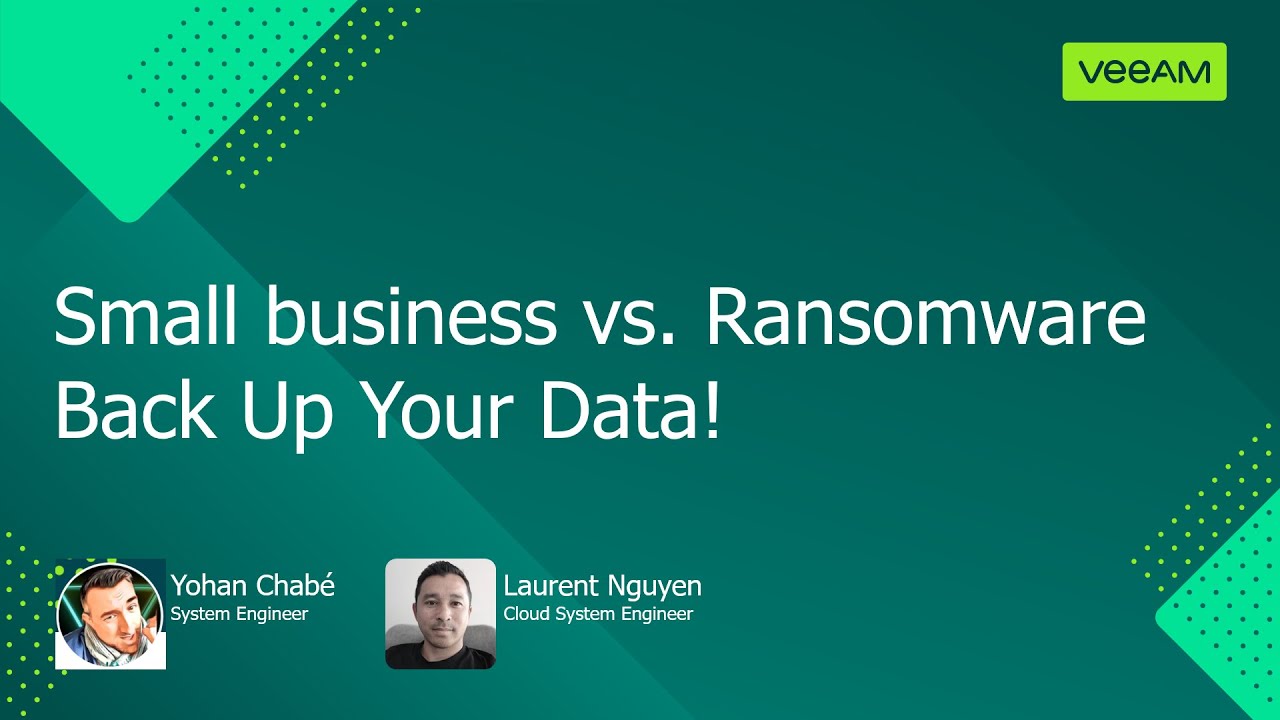 Small Business vs. ransomware: Backup your data! video