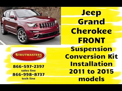 Jeep Grand Cherokee Install Front Suspension Conversion Kit -- 2011 to 2015 Models