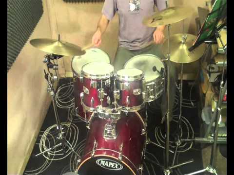 Trinity Guildhall 2011-2013 Drumkit Grade 4 Rudiment Exercise No 1. Frank Hockney - drums