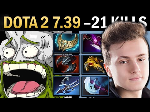 Tiny Gameplay Miracle with 21 Kills and Brooch - Dota 7.39