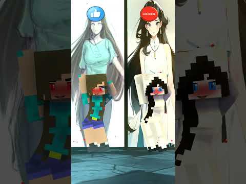 Herobrine Girl Vs Entity Girl | Who Is Your Bet? #shorts #minecraft #fypppp