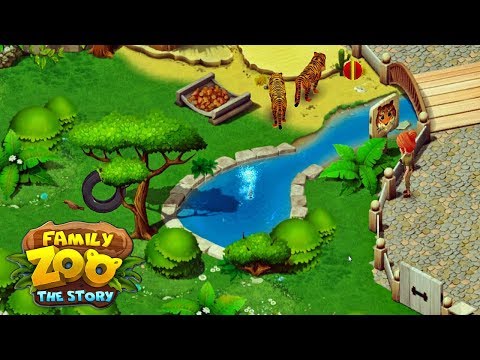 Family Zoo: The Story Enclosures Tigers End of Day 1 [ Gameplay Story ]