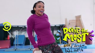 Amber Ruffin and Phoebe Robinson Do Gymnastics - Doing the Most with Phoebe Robinson