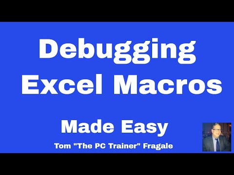 Debugging excel macros  - How to debug macros in Excel 2016 2013 2010 2007 VBA code tutorial