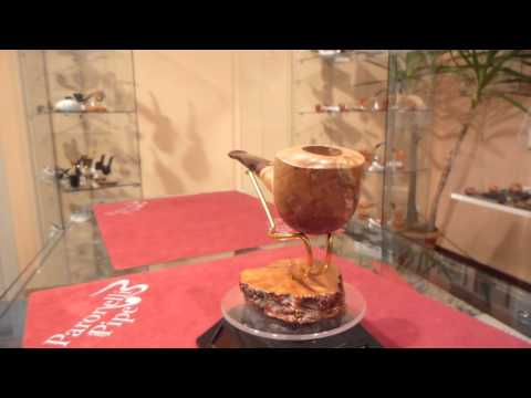 Pipa olivastro half bent fatta a mano - www.paronellipipe.it