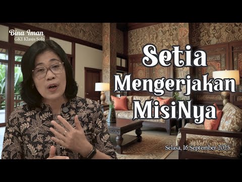 GKI Solo Classis Faith Building, September 16, 2025